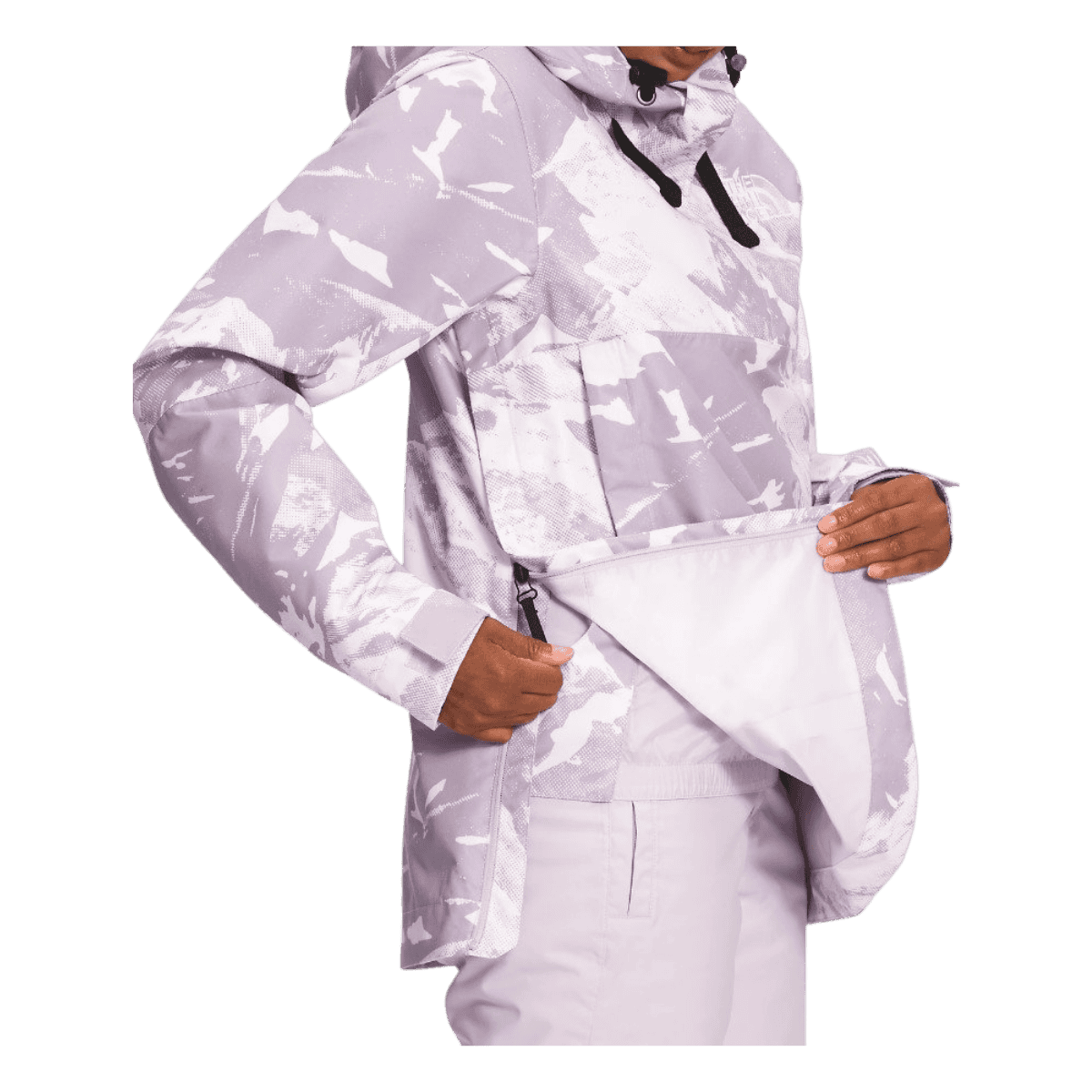 THE NORTH FACE WOMEN'S TANAGER JACKET - LAVENDER FOG - SIDE VIEW