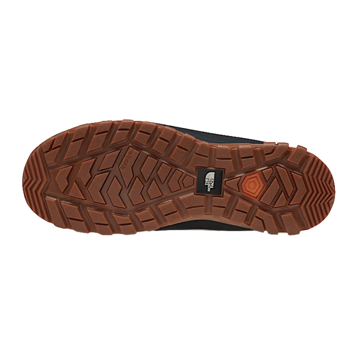 NORTHFACE WOMEN'S YUKIONA MID BOOTS - TNF/BLACK - OUTSOLE VIEW