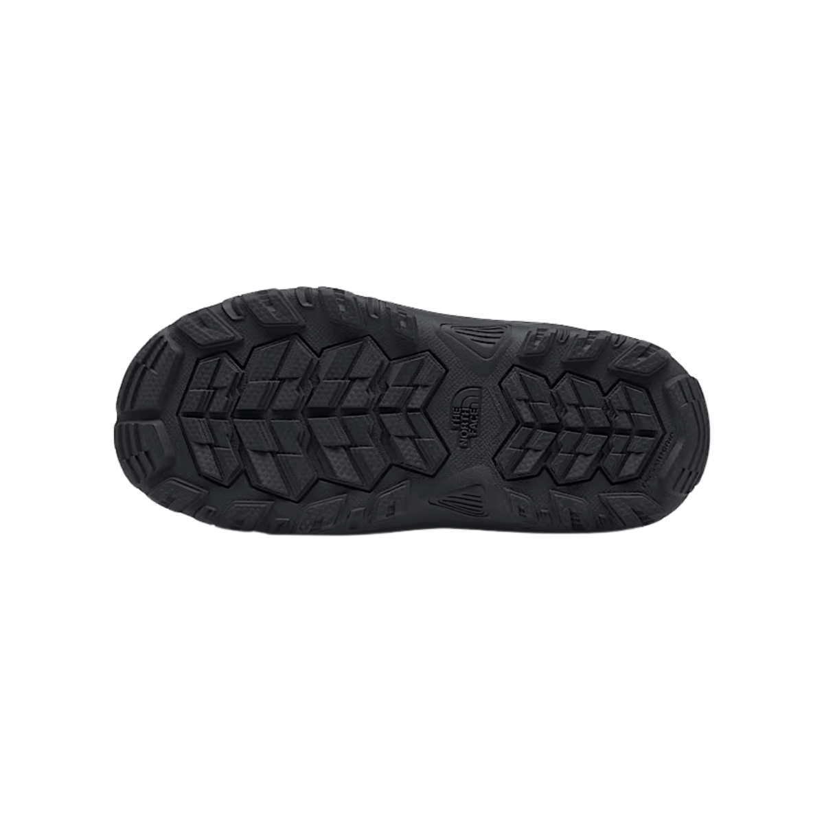 THE NORTH FACE YOUTH ALPENGLOW V WATERPROOF BOOTS - TNF BLACK / VANADIS GREY - BOTTOM SOLE VIEW