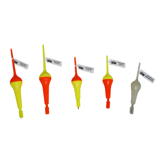 Rocket Bobber, Yellow Top - 6 3/4" Eco Packaging