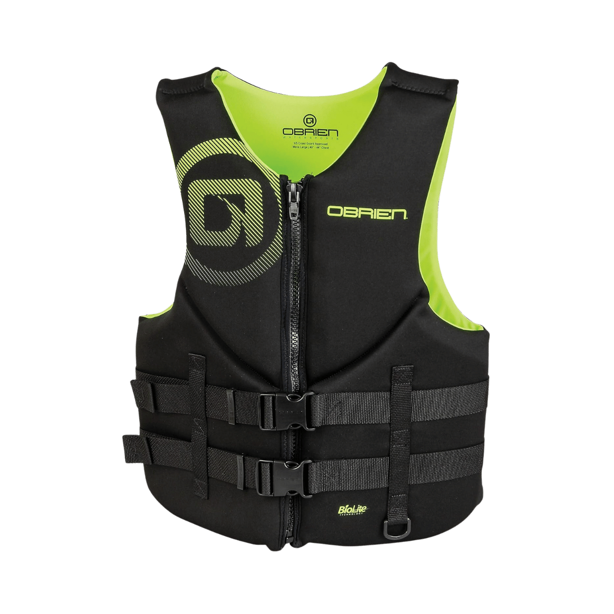 OBRIEN TRADITIONAL NEO VEST BLACK YELLOW