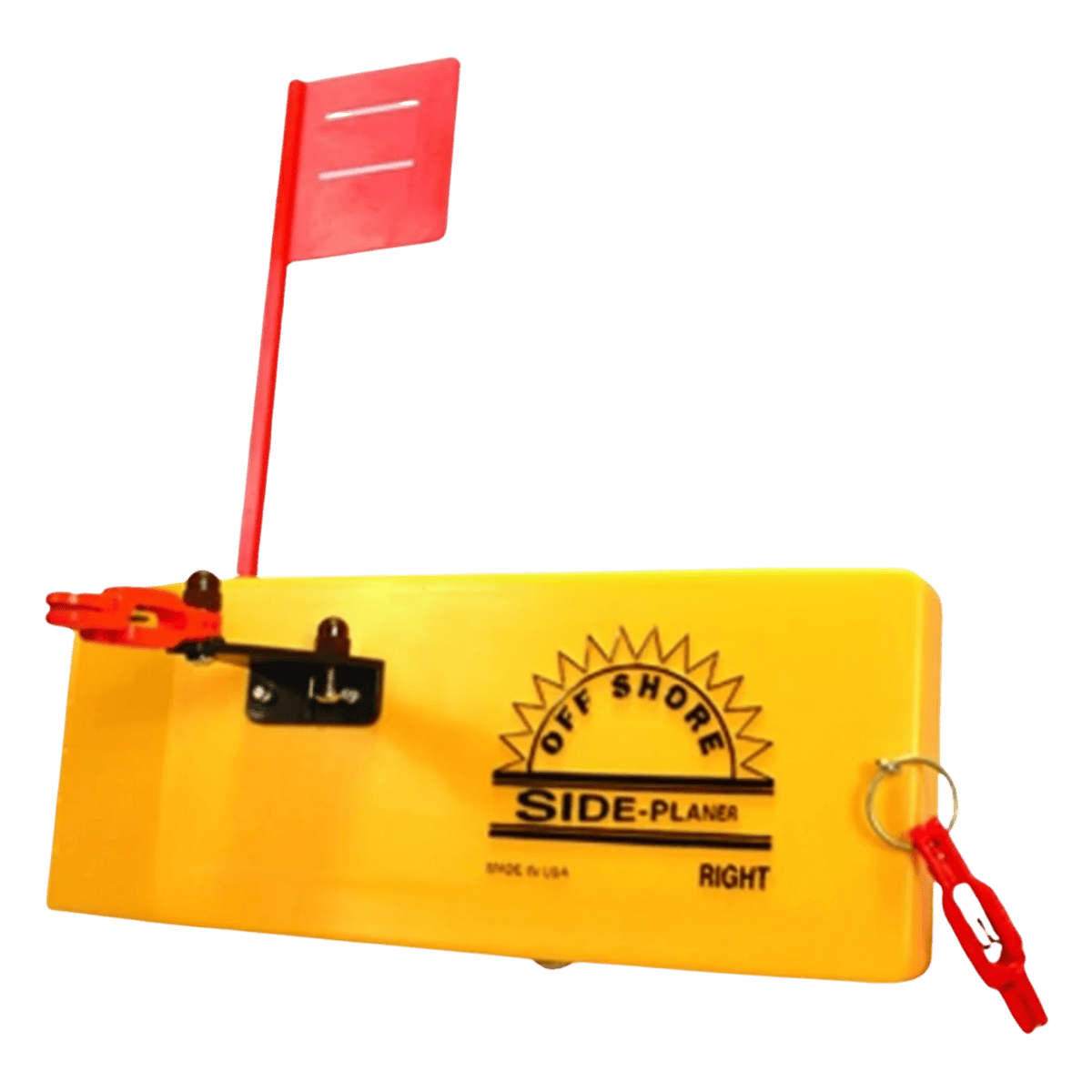 OFFSHORE PLANER W/FLAG & 1 REL 1 CLIP RIGHT - YELLOW