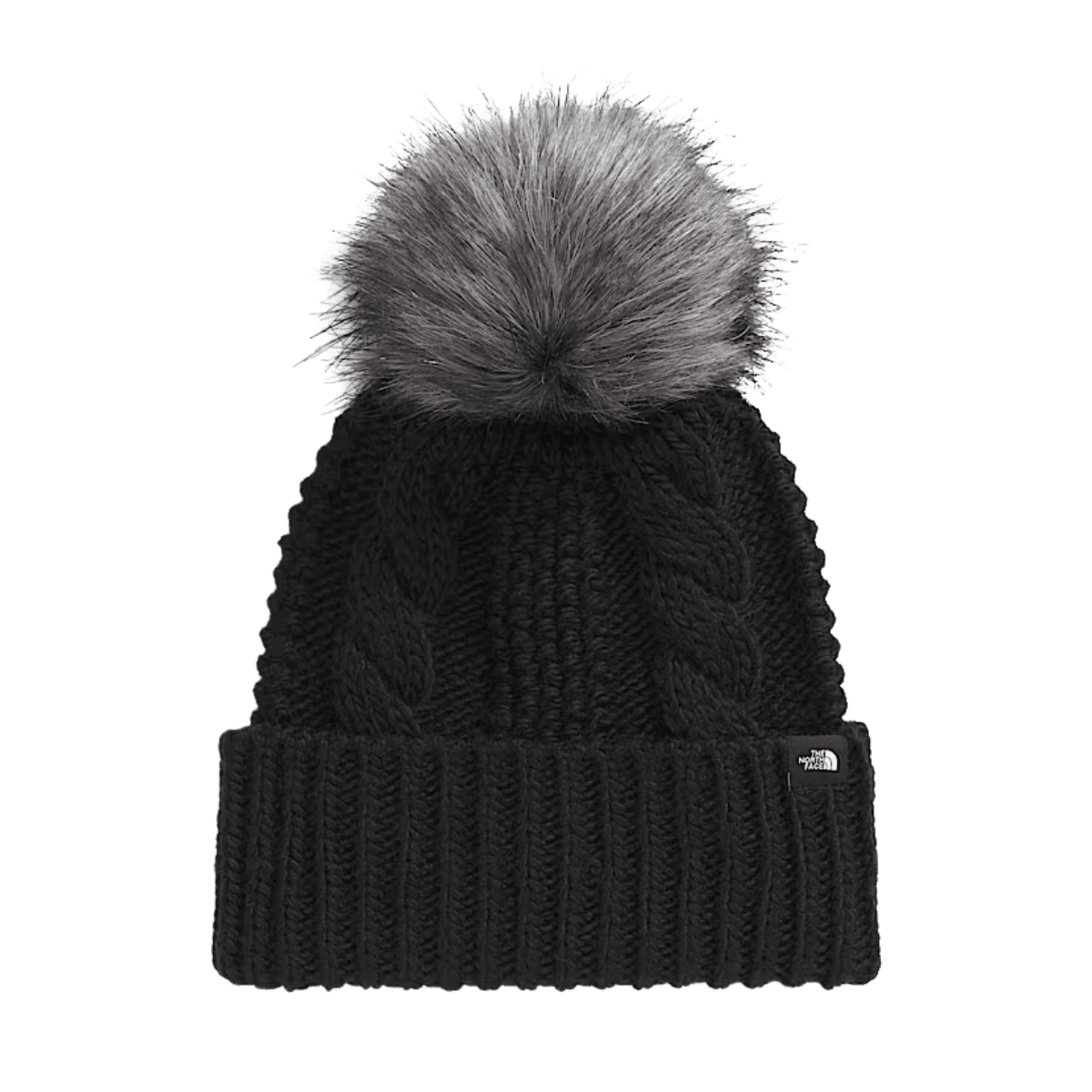 NORTHFACE KIDS OH MEGA FUR POM BEANIE - TNF BLACK