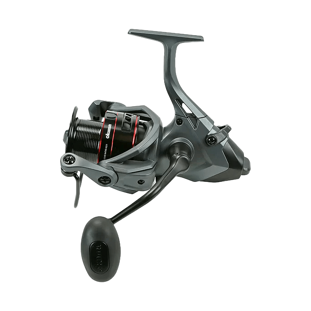 OKUMA CEYMAR A BAITFEEDER SPIN REEL - 500 - SIDE VIEW