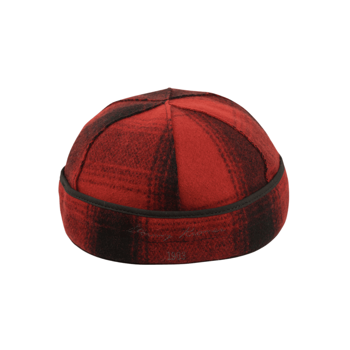 STORMY KROMER ORIGINAL CAP - RED/BLACK PLAID_2 - BACK VIEW