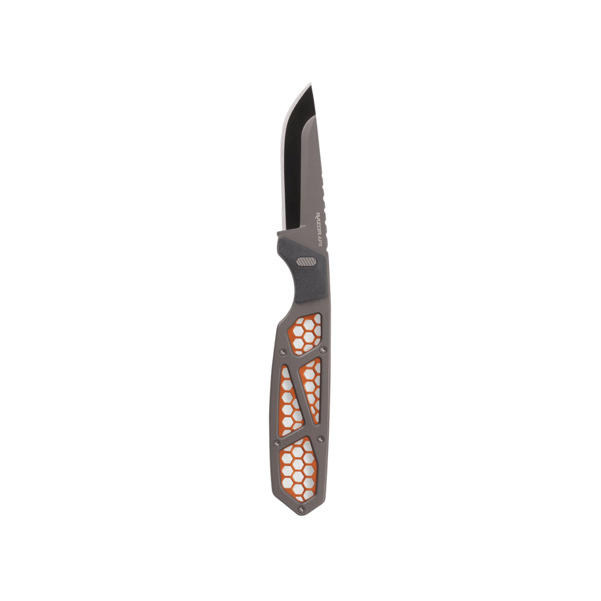 OUTDOOR EDGE RAZOR APX FIXED HUNTING KNIFE GRAY HANDLE