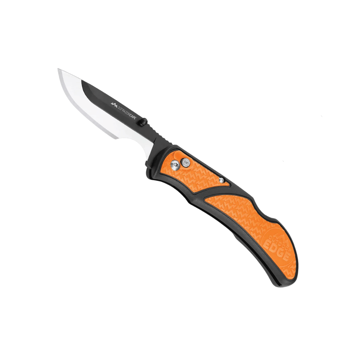 OUTDOOR EDGE RAZORCAPE FOLDING KNIFE ORANGE HANDLE