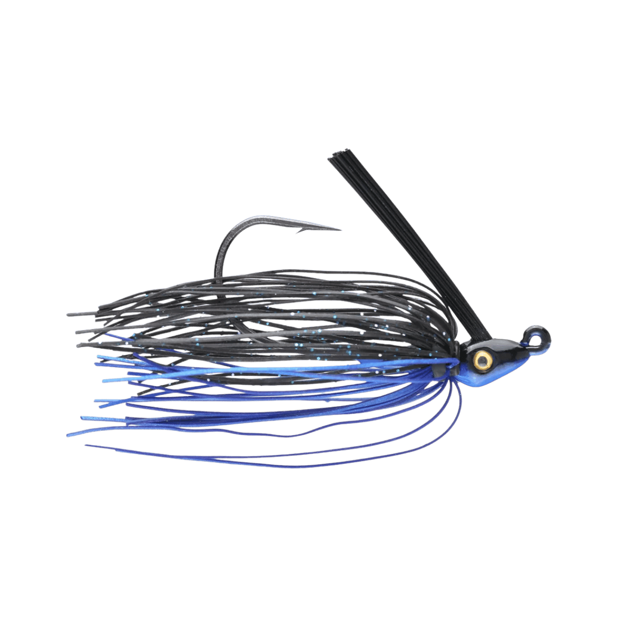 OUTKAST TACKLE PRO SWIM JIG HEAVY COVER 3/8OZ BLACK BLUE IMAGE