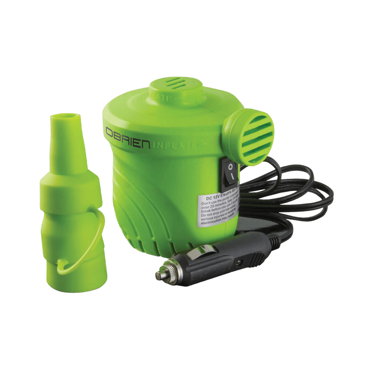 O'BRIEN 12V INFLATOR PSI 1.2 - GREEN
