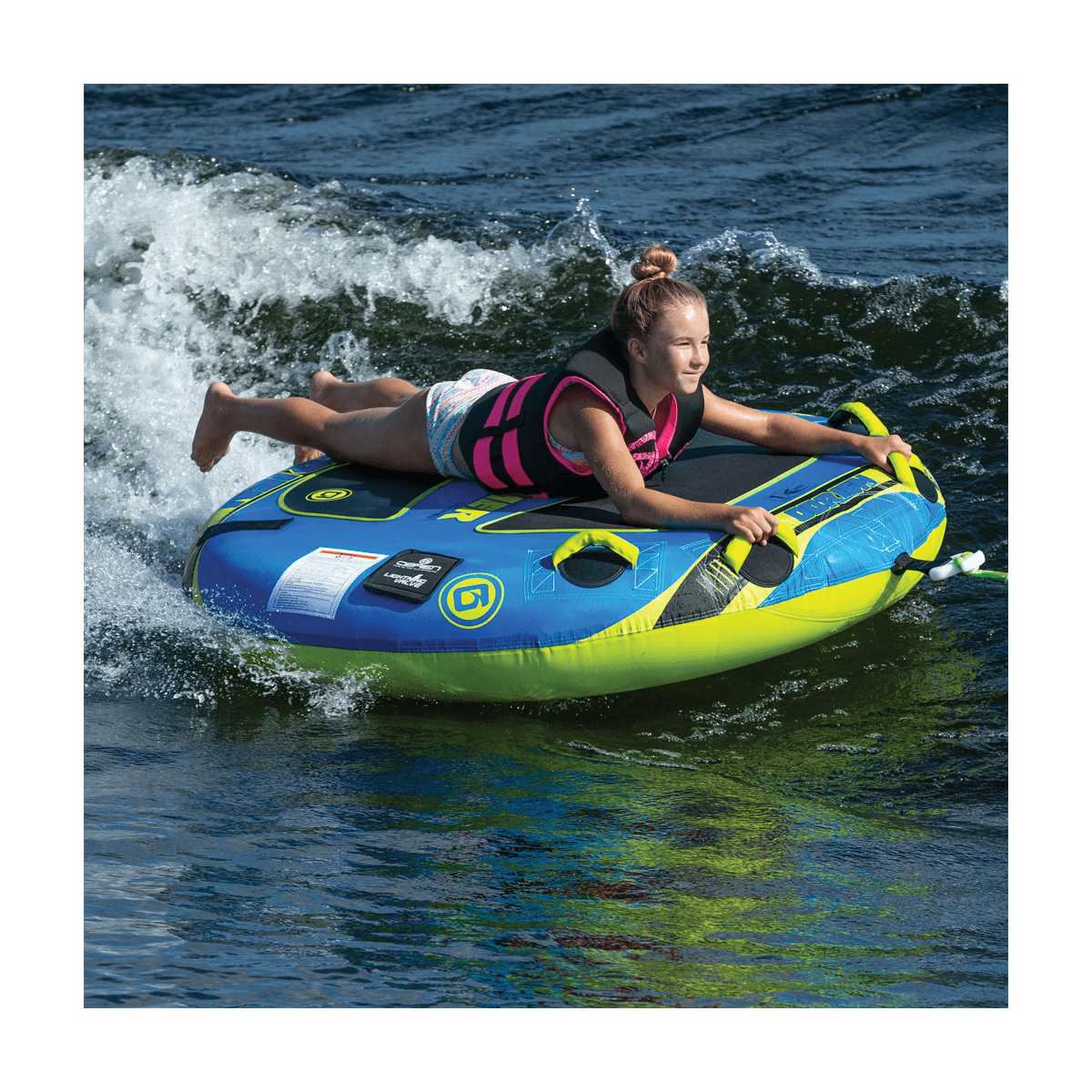 O'BRIEN SCREAMER TOWABLE TUBE 60 INCH - ON WATER VIEW