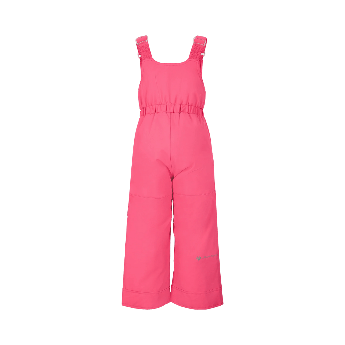 OBERMEYER GIRLS' SNOVERALL BIB PANT - AZALEA - BACK VIEW