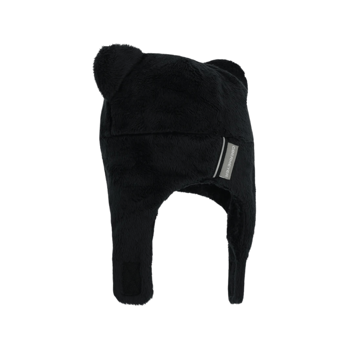OBERMEYER TEDDY FUR HAT - BLACK - BACK VIEW