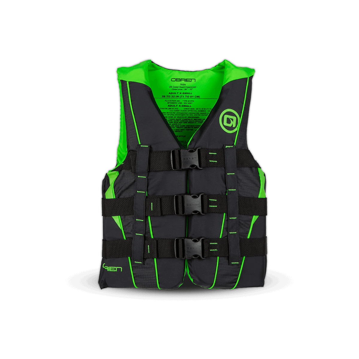 OBRIEN Teen Nylon Vest in Lime