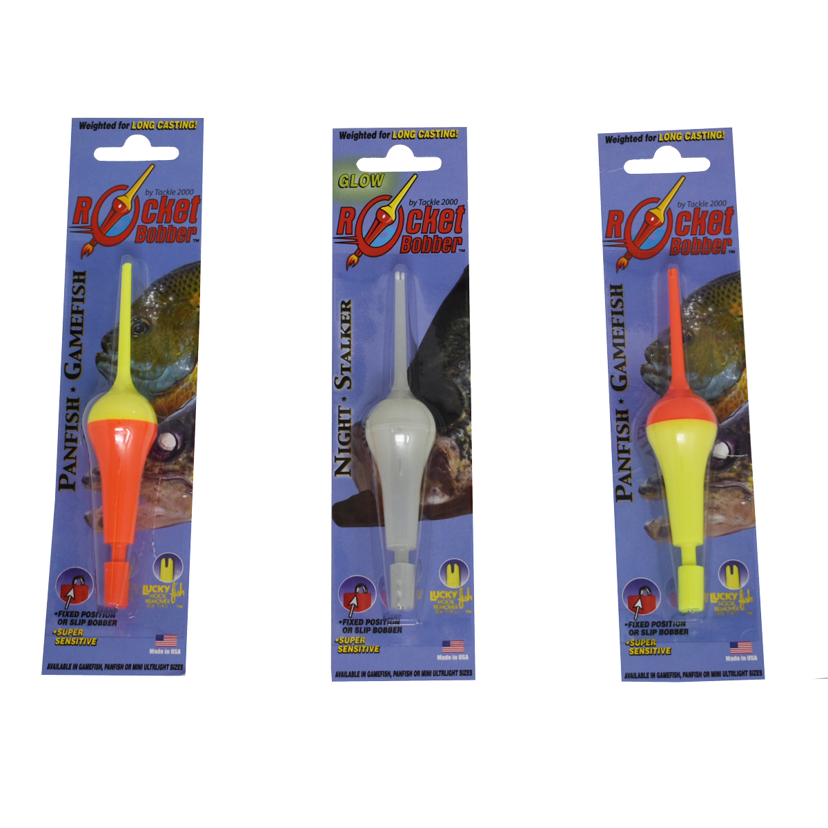 Rocket Bobber Junior Single Blister Pack, Orange Top