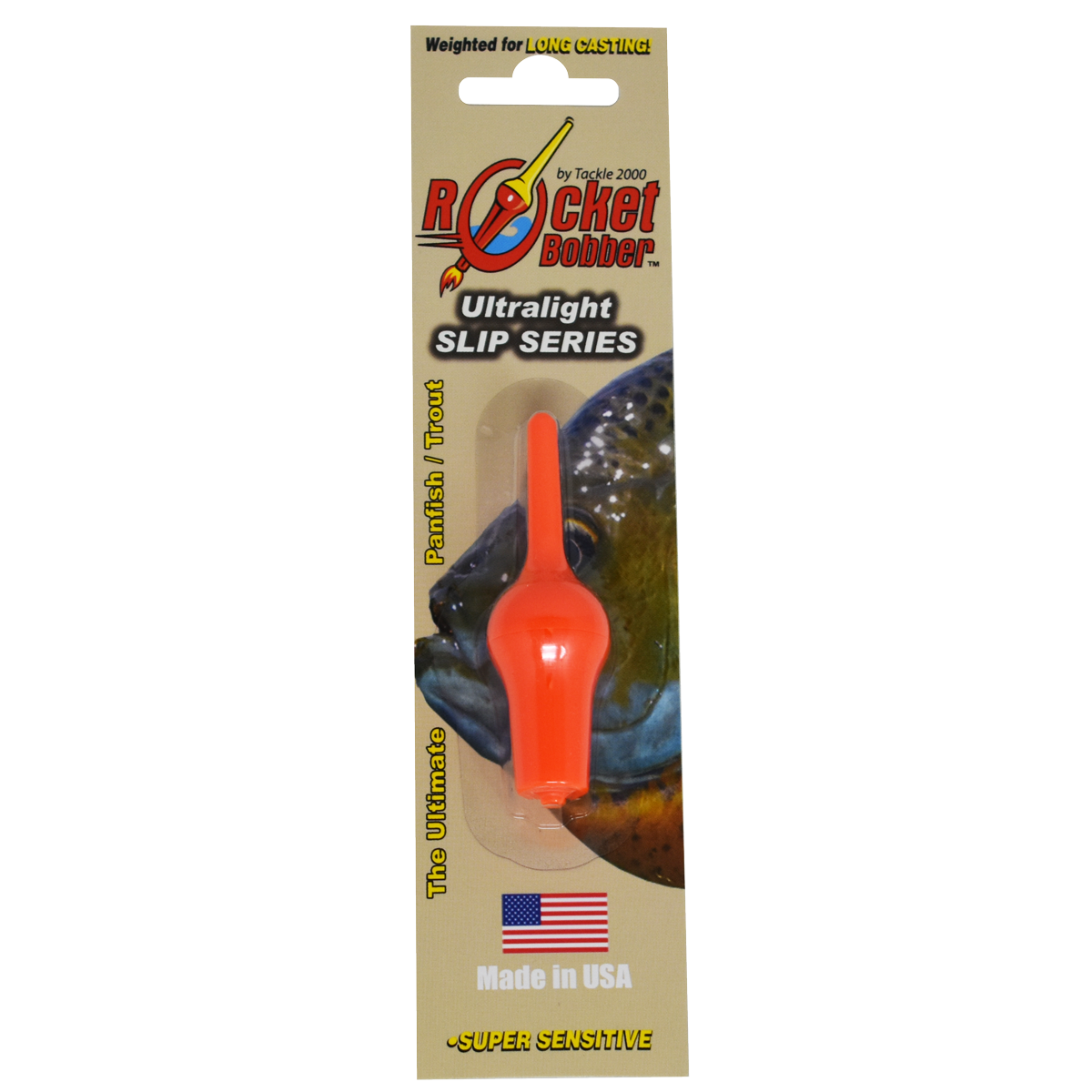 Mini Rocket Bobber Ultralight Slip Series (orange)