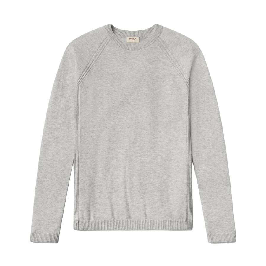 PAKA ULTRALIGHT CREW- ICE HEATHER GREY