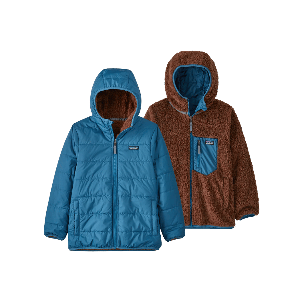 PATAGONIA KIDS REVERSE READY FREDDY HOODY WAVY BLUE
