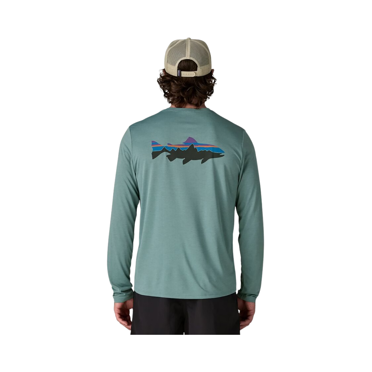 PATAGONIA L/S DAILY SHRT- FITZ ROY TROUTA BACK