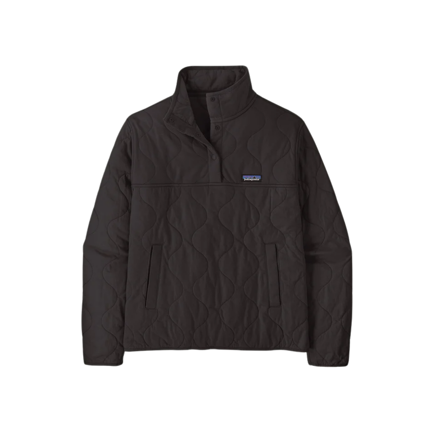 PATAGONIA W DAILY QUILTED SNAP-T P/O BLACK