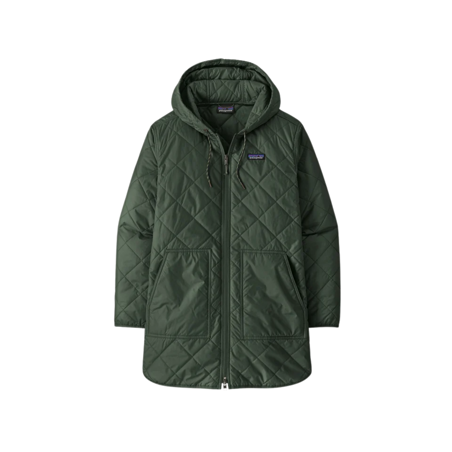 PATAGONIA W DIAMOND QUILTED PARKA CANOPY GREEN