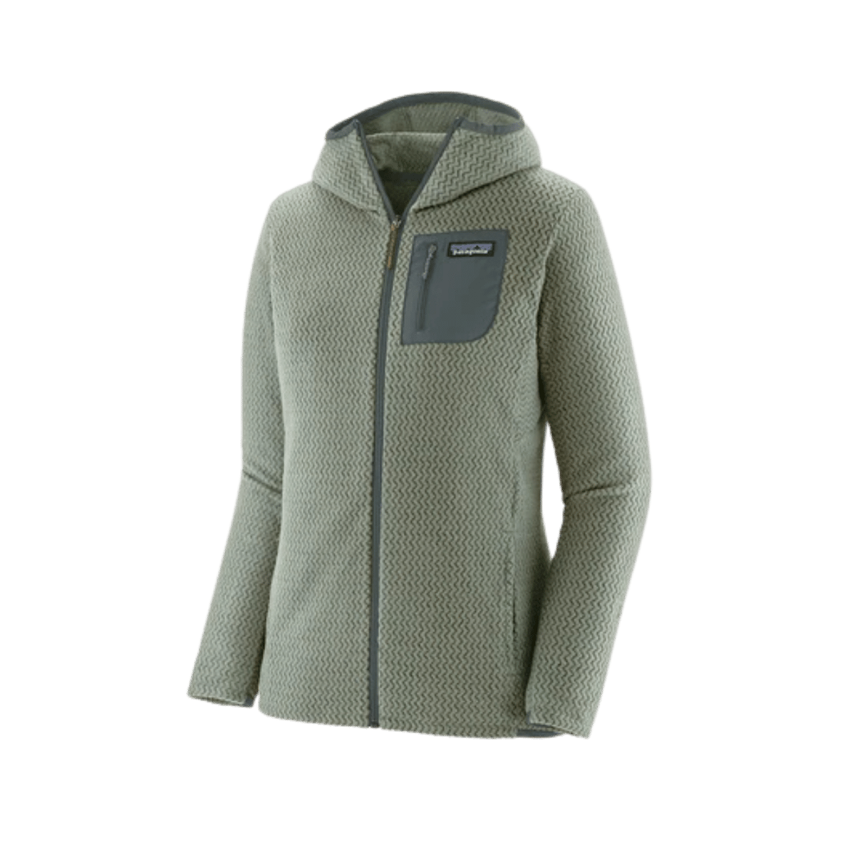 PATAGONIA W R1 AIR FULL ZIP HOODY SLEET GREEN