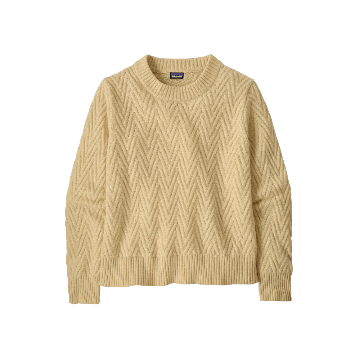PATAGONIA WOMENS RECYCLED CREWNECK SWTR NATURAL