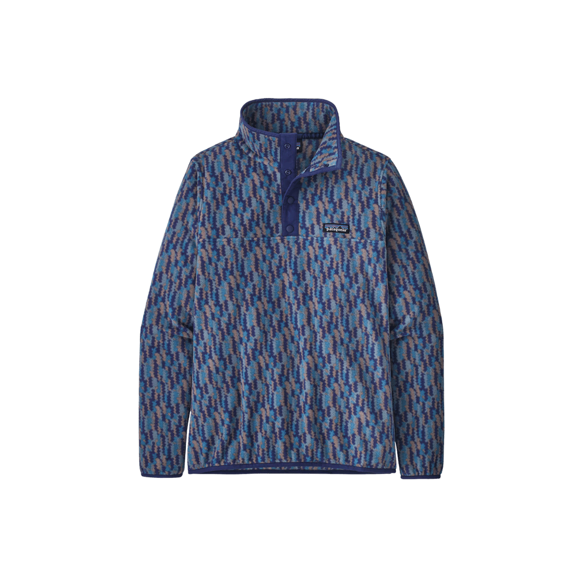 PATAGONIA WOMEN'S MICRO D SNAP-T PULLOVER, SOUND BLUE COLOR, FRONT ANGLE, XS, SM, MD, LG, XL