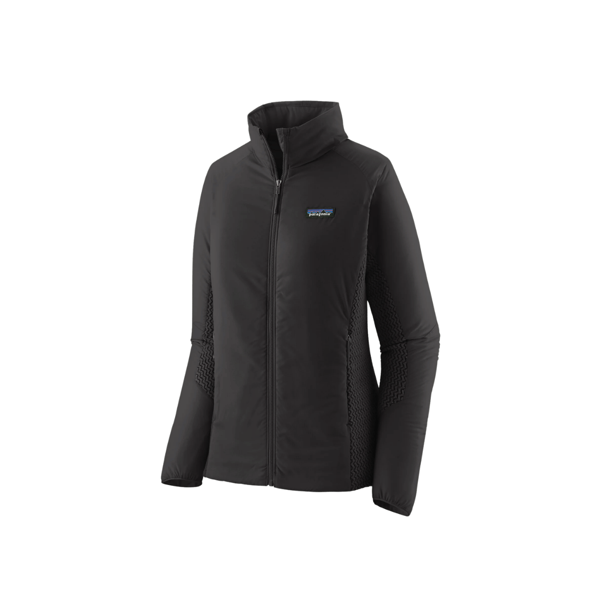 PATAGONIA WOMEN'S NANO-AIR LIGHT HYBRID JACKET, BLACK, FRONT ANGLE, SM, MD, LG, XL