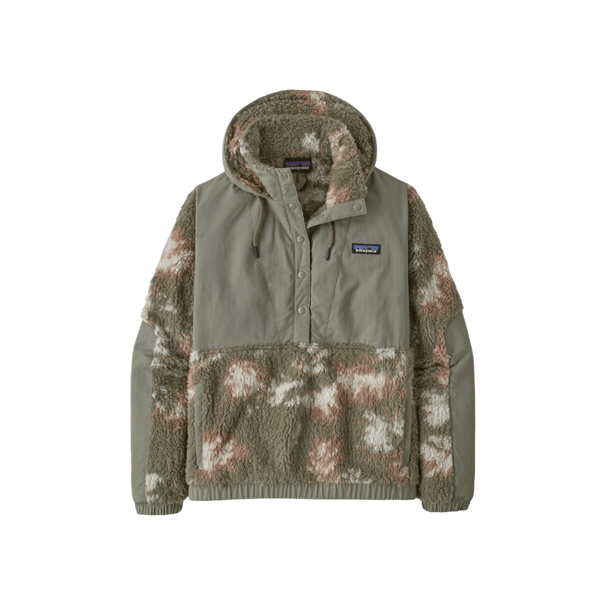PATAGONIA WOMEN'S SHELLED RETRO-X PULLOVER, SNOWPINE GREEN, FRONT ANGLE, SM, MD, LG, XL