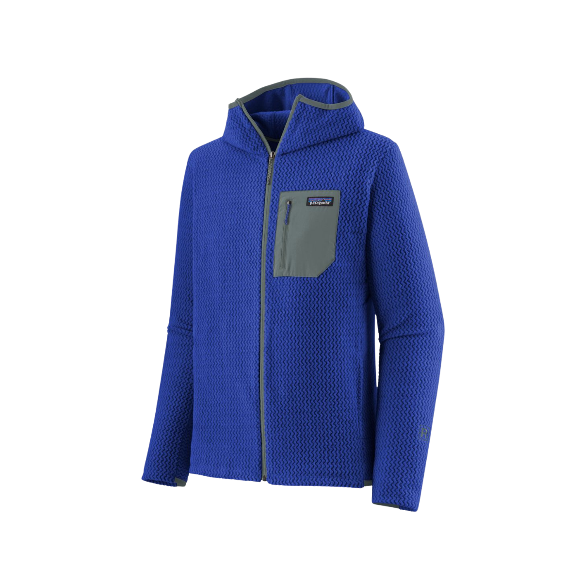PATAGONIA MEN'S R1 AIR FLEECE FULL-ZIP HOODY - PASSAGE BLUE