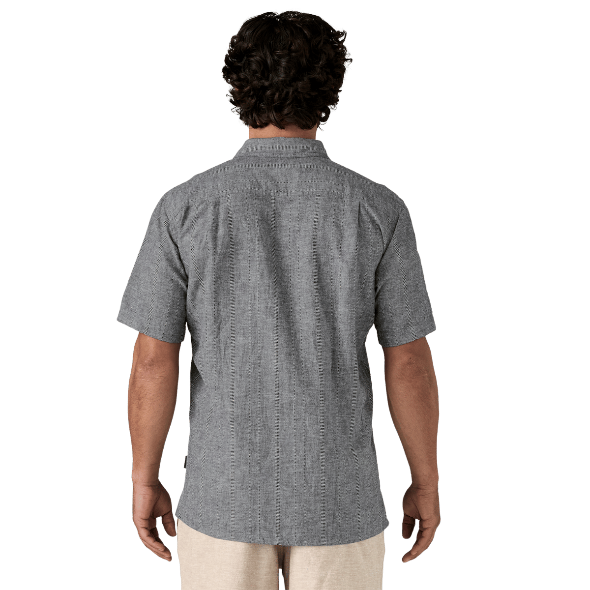 PATAGONIA BACK STEP SHIRT - SWELL DOBBY: NEW NAVY WW BACK