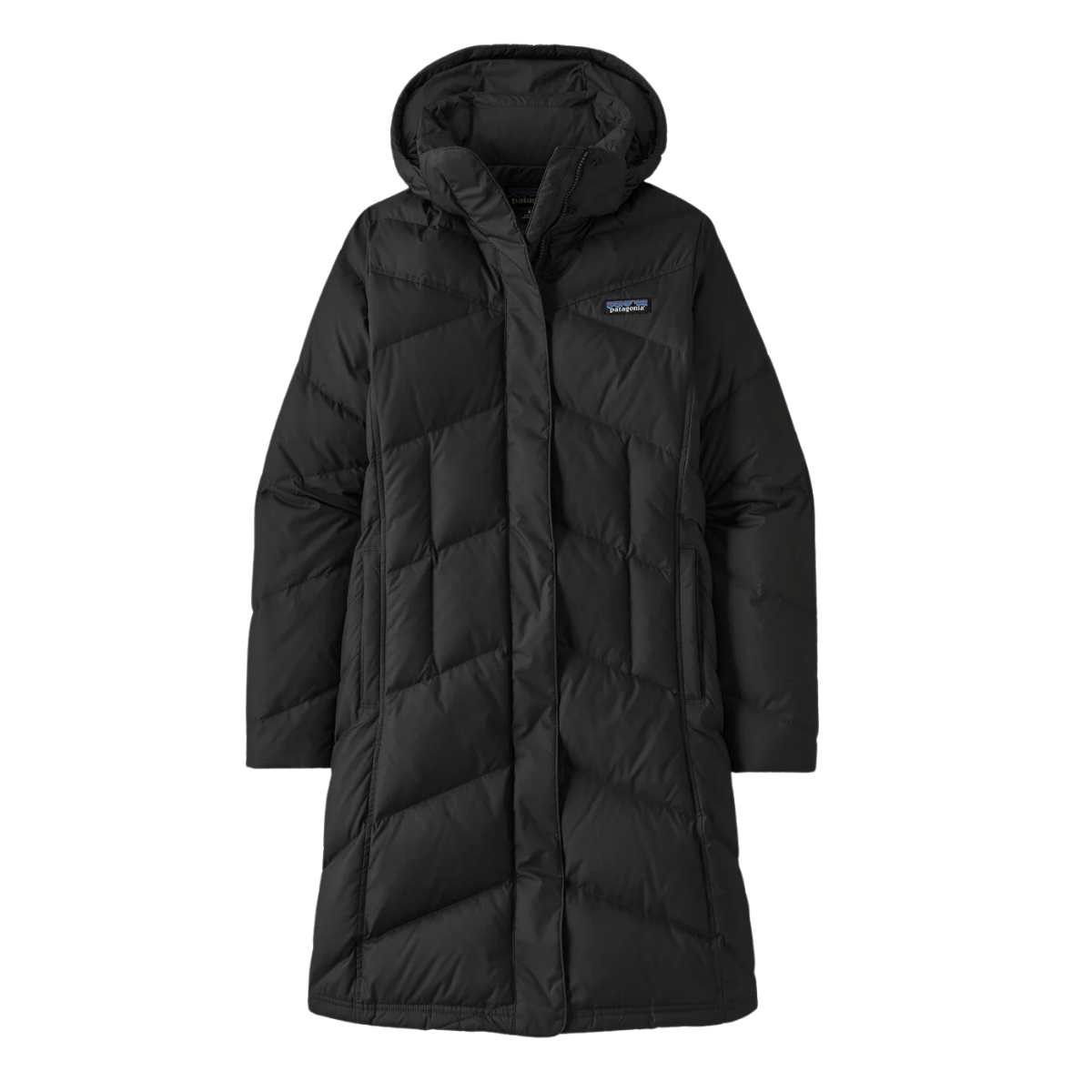 PATAGONIA WOMEN'S KNEE-LENGTH DOWN WITH IT PARKA - BLK - MAIN IMAGE