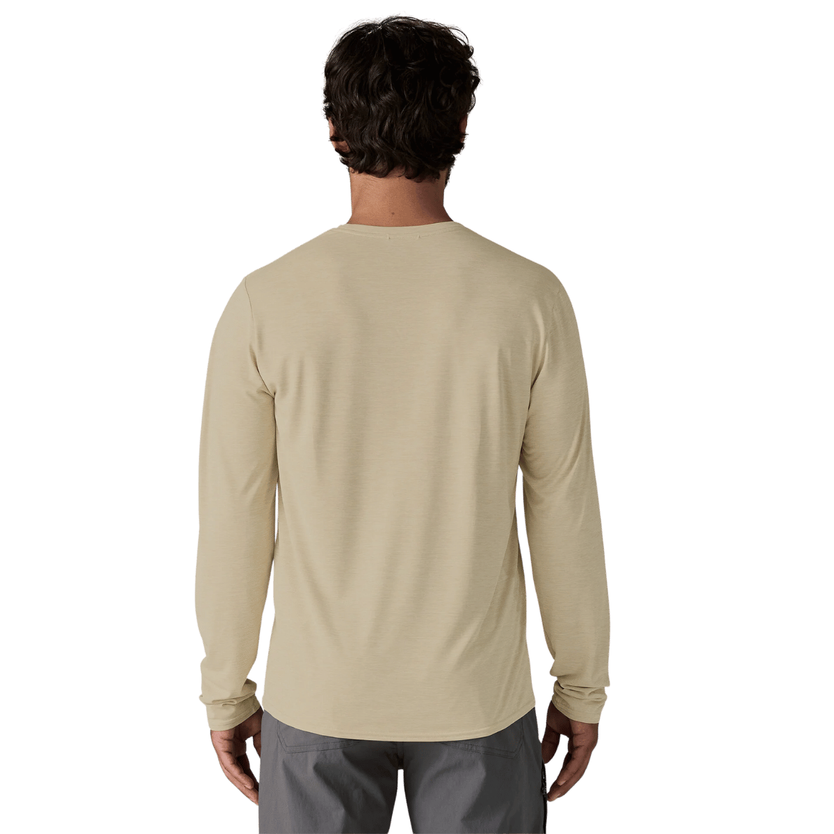 PATAGONIA LONGSLEEVE CAPILENE COOL DAILY SHIRT LAND - PUMICE WW BACK