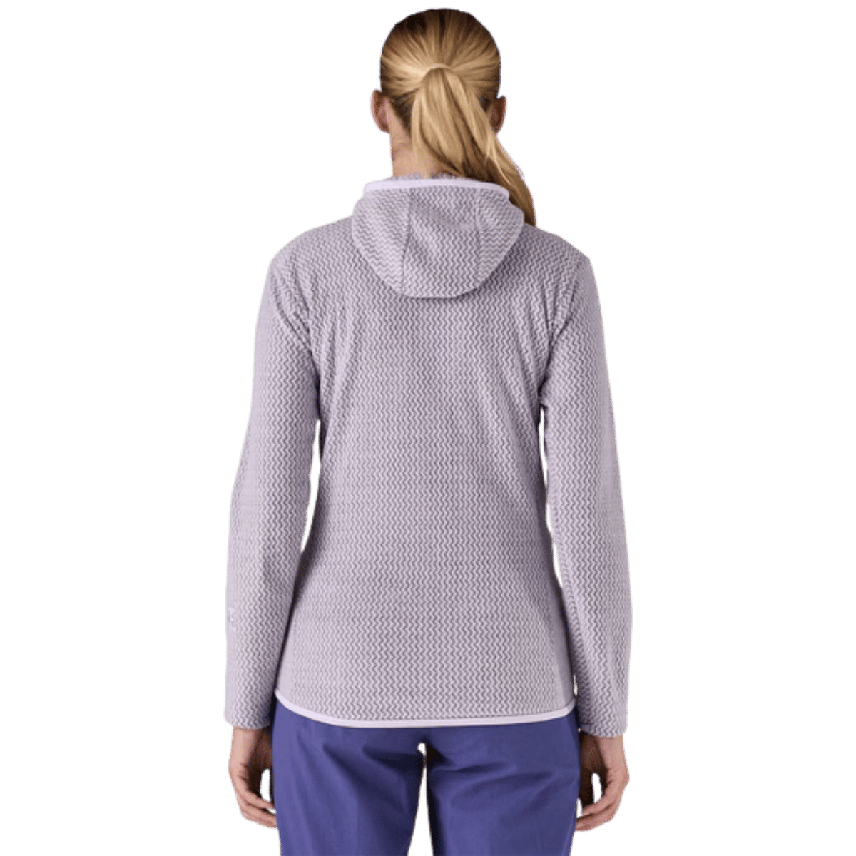 PATAGONIA W0MEN'S R1 AIR FULL ZIP HOODY - FOXGLOVE PURPLE WW BACK