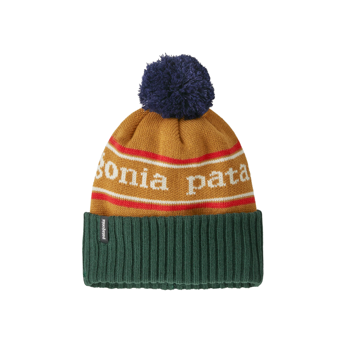 PATAGONIA_KIDS_POWDER_TOWN_BEANIE_YOUTH_TLN_GLD_FRONT