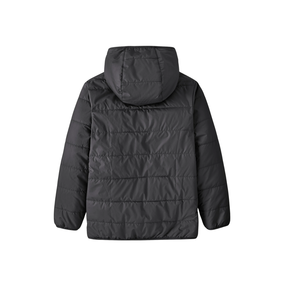 PATAGONIA KIDS REVERSIBLE READY FREDDY HOODY - INK BLACK back view