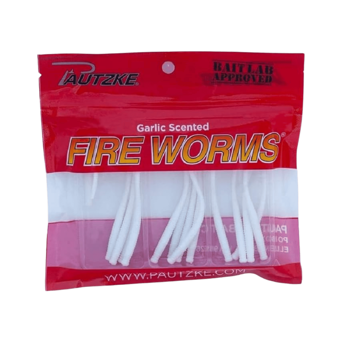 PAUTZKE BAIT FIRE WORMS – 2.7" WHITE(15CT)