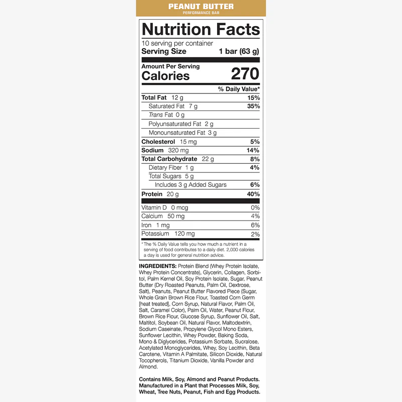 PERFORMANCE PROTEIN BAR