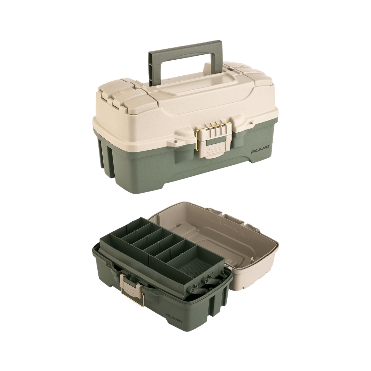 PLANO ONE TRAY TACKLE BOX GREEN TAN
