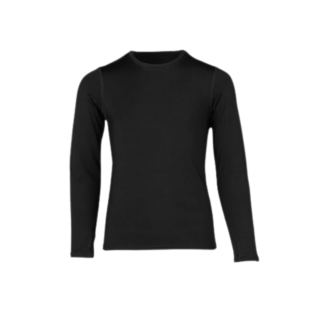 POLARMAX YTH ACTIVE STRTCH BL CREWNECK BLACK