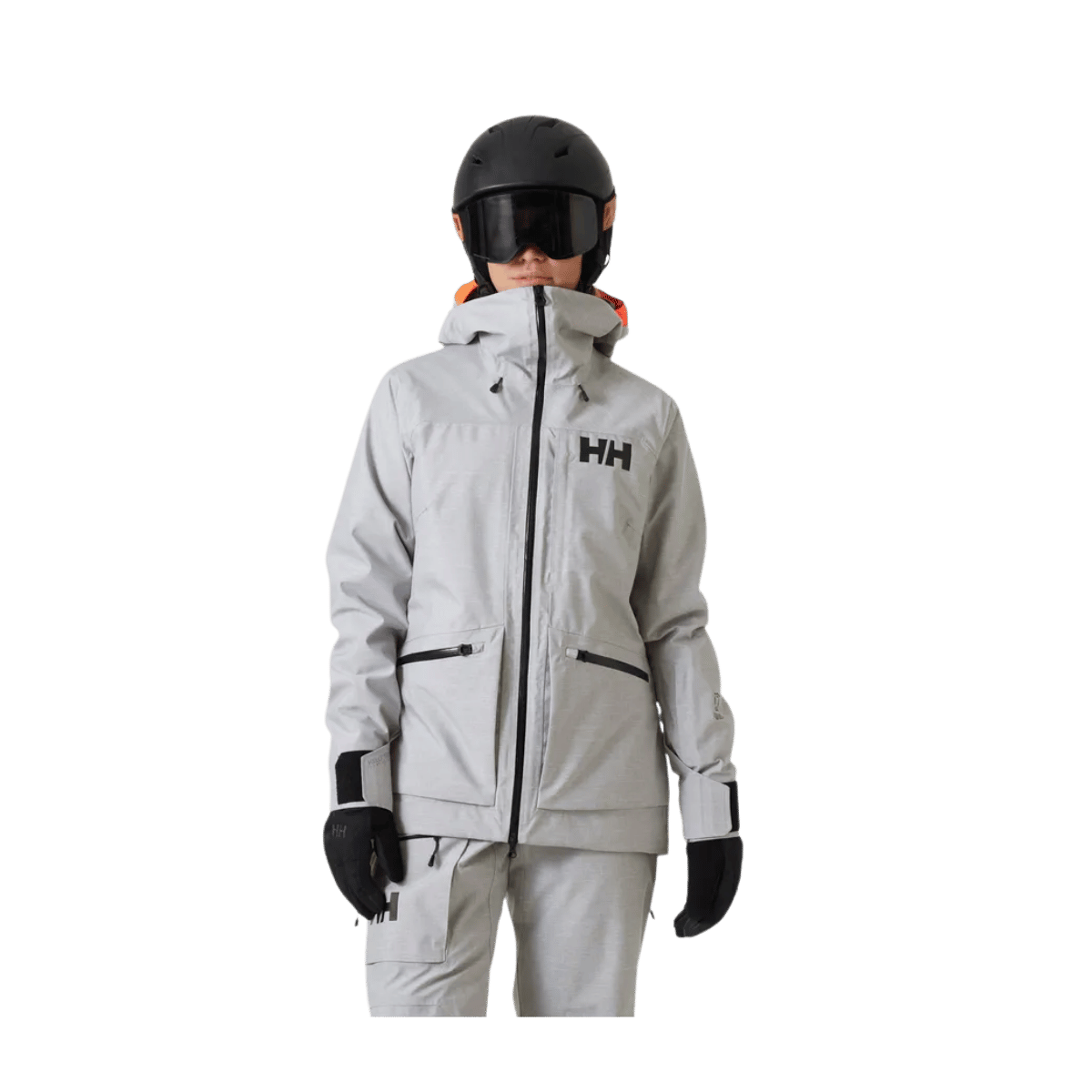 HELLY HANSEN WOMEN'S POWDERQUEEN 3.0 JACKET - GREY MELANGE