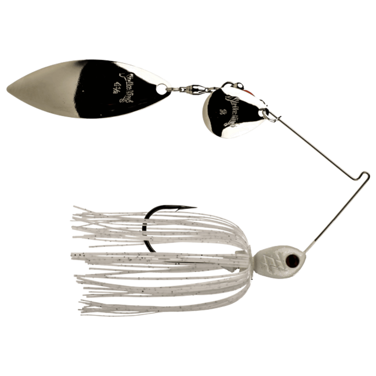 STRIKE KING PREMIER PRO MODEL SPINNERBAIT WHITE 3/8 OZ