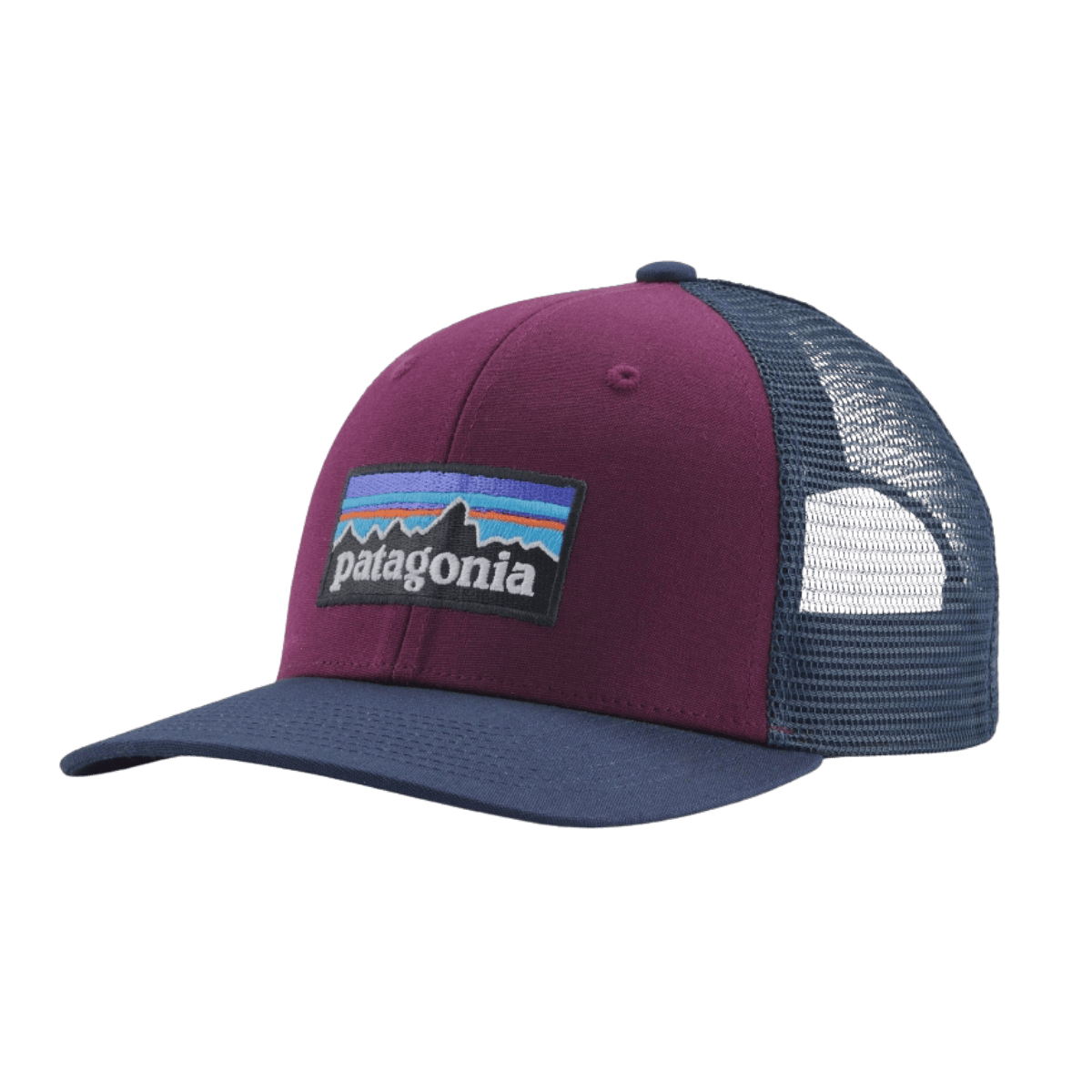 PATAGONIA P-6 LOGO TRUCKER HAT - NIGHT PLUM - ONE SIZE