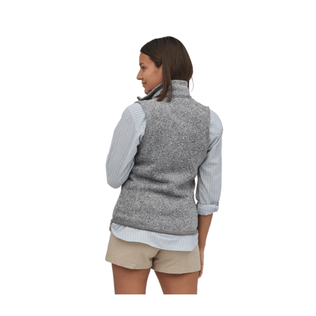 PATAGONIA WOMEN'S BETTER SWEATER VEST - BIRCH WHITE - BACK VIEW
