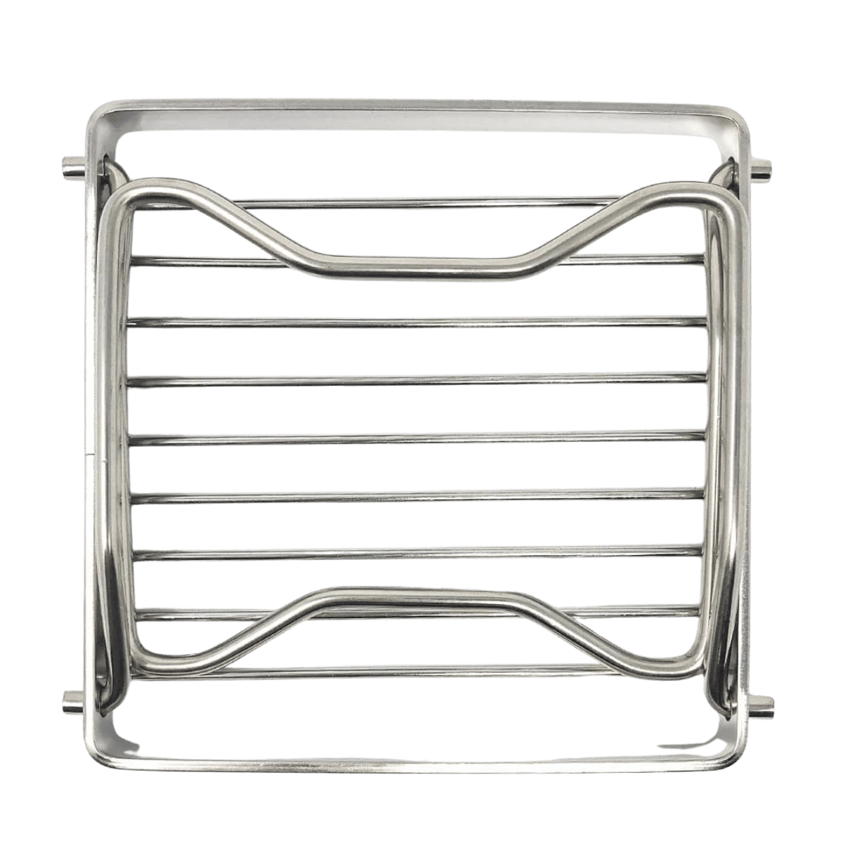PATHFINDER STAINLESS STEEL FOLDING GRILL TOP VIEW
