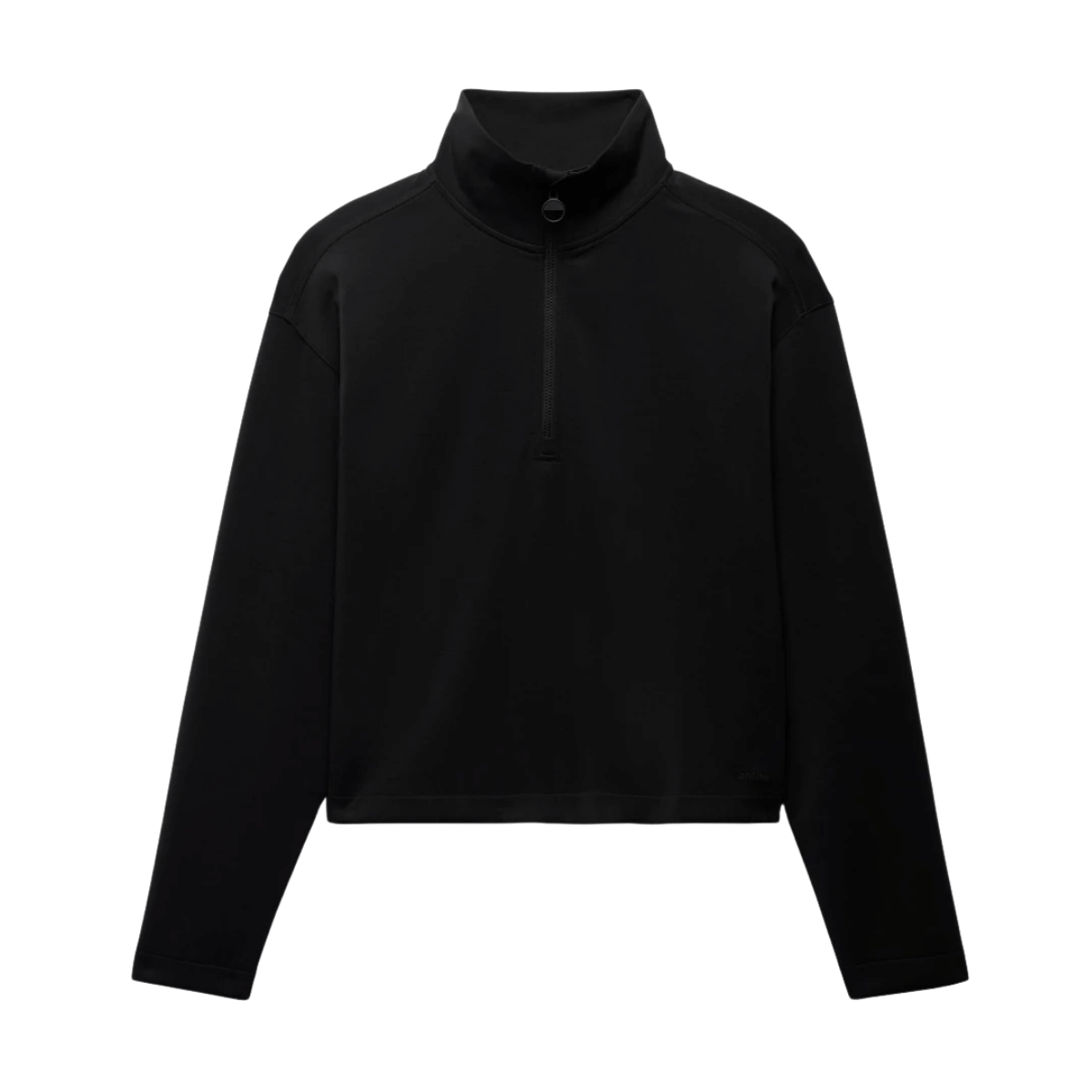 PRANA WOMEN'S SHEA SOFT HALF ZIP - BLACK II - FEATURING VIEW