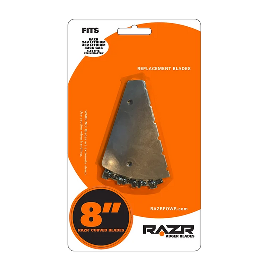 Razr auger blaes 8" replacement blades