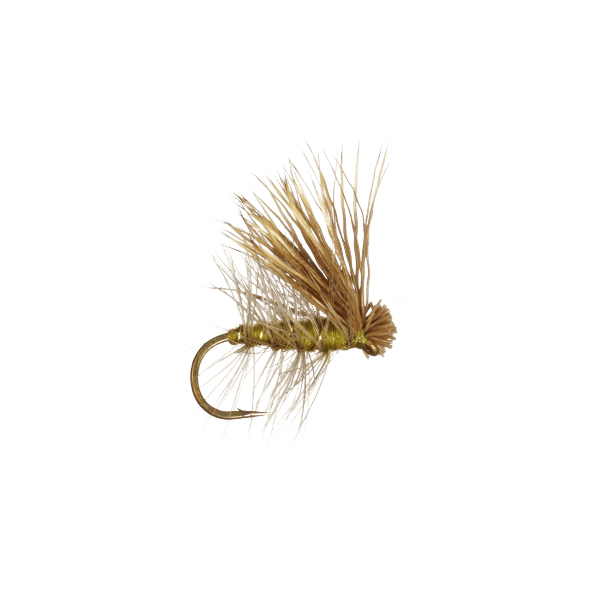 RAINY`S ELK HAIR CADDIS - OLIVE 14"