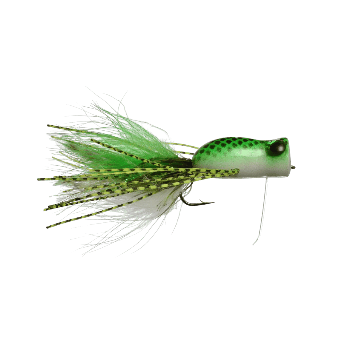 RAINY'S RATTLIN' FROG POPPER - GREEN/WHITE