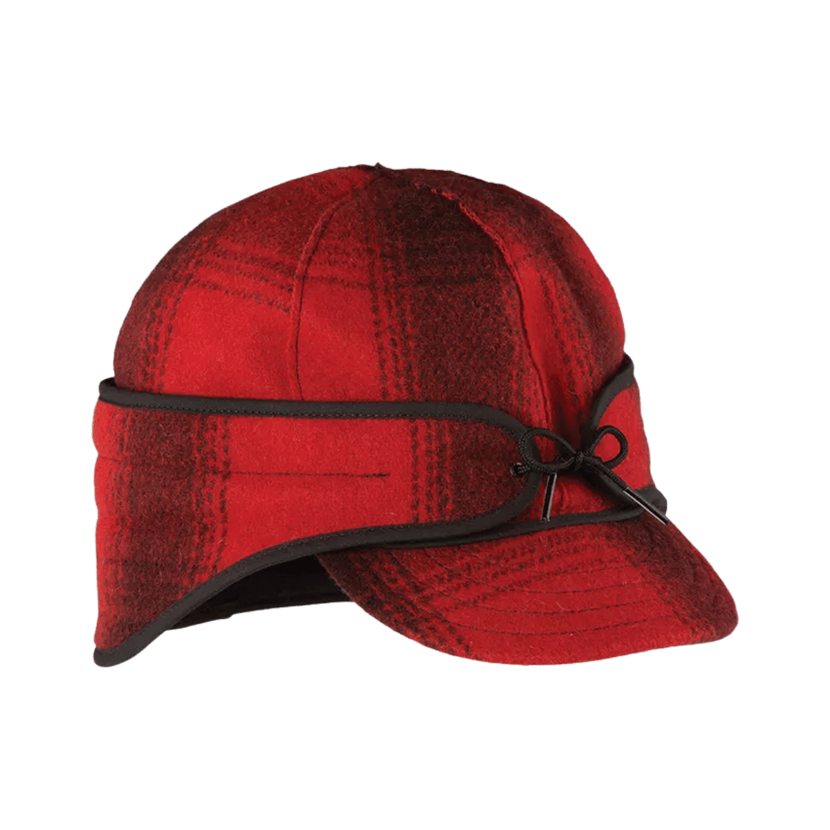 STORMY KROMER INSULATED RANCHER CAP - RED/BLACK PLAID